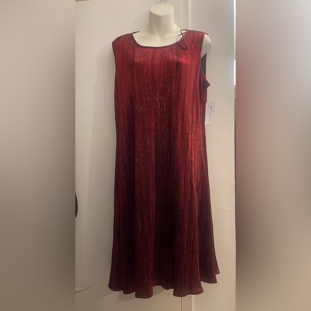 🚨New NY Collection Women's Shimmer A-Line Dress
